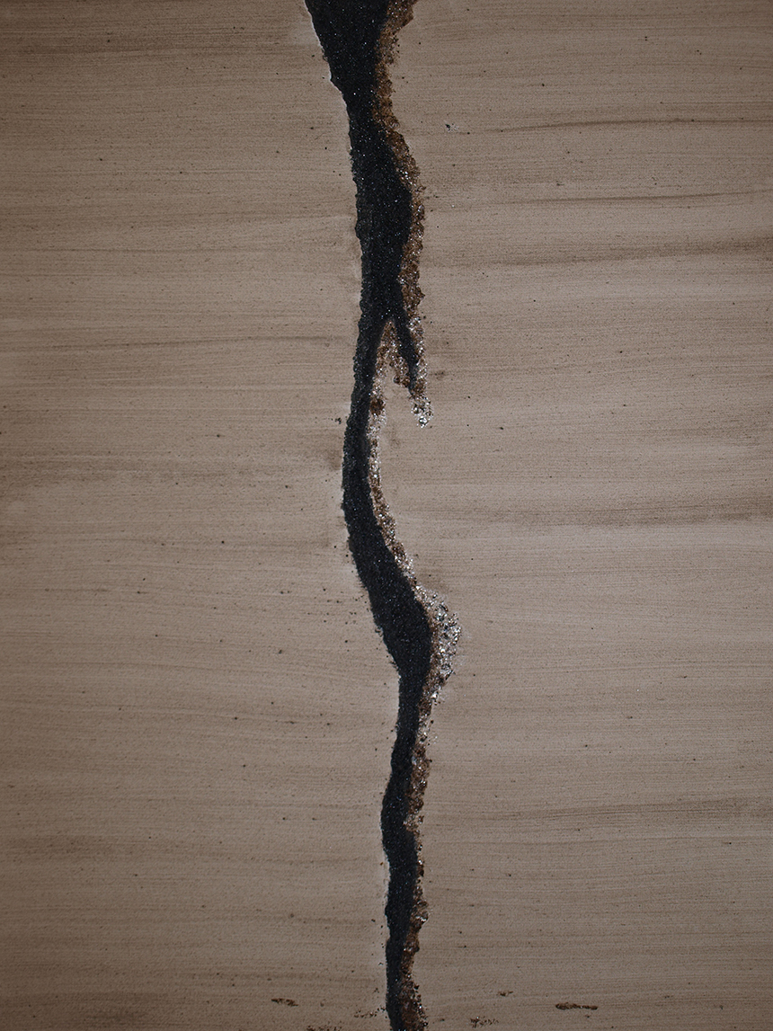 &lt;p&gt;Turmalin schwarz, Biotit, Erde La Gomera&lt;br&gt;Juli 2009&lt;br&gt;90 cm x 60 cm&lt;/p&gt;